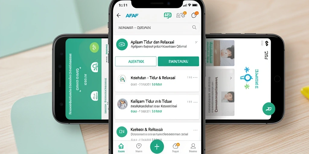 Antarmuka AFAF yang intuitif untuk relaksasi dan tidur.