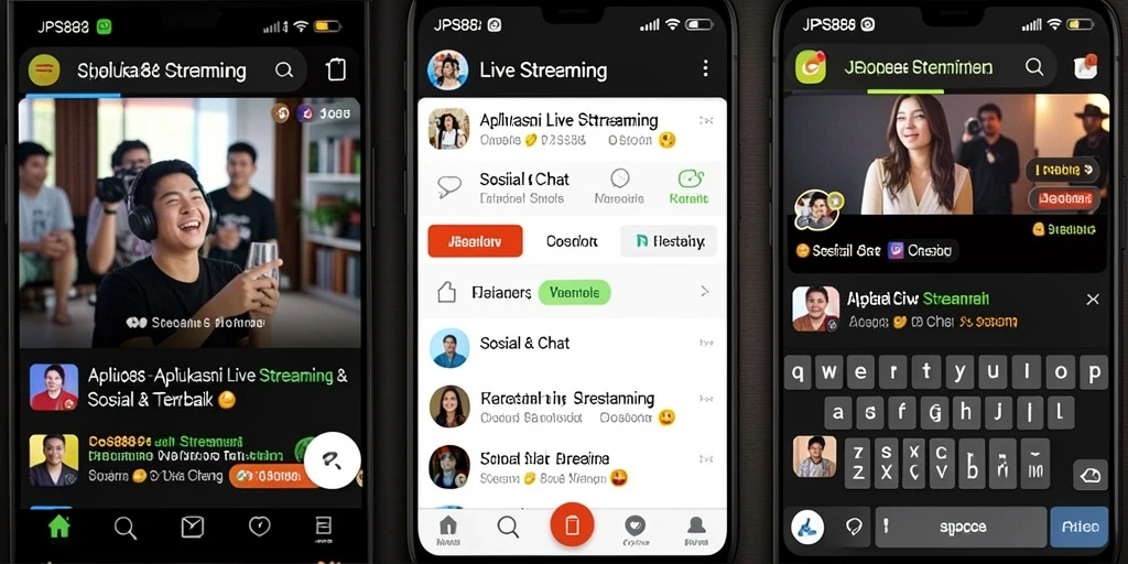 Antarmuka JPS888 yang menarik untuk pengalaman Live Streaming.