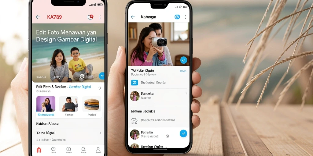 Tampilan antarmuka KA789 yang modern dan intuitif untuk Gambar Digital.