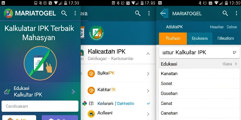 Antarmuka MARIATOGEL menampilkan fungsi Kalkulator IPK dengan jelas dan sederhana.