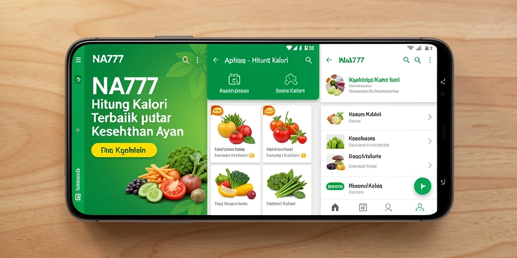 Tampilan antarmuka NA777 dengan fitur Hitung Kalori yang mudah digunakan.