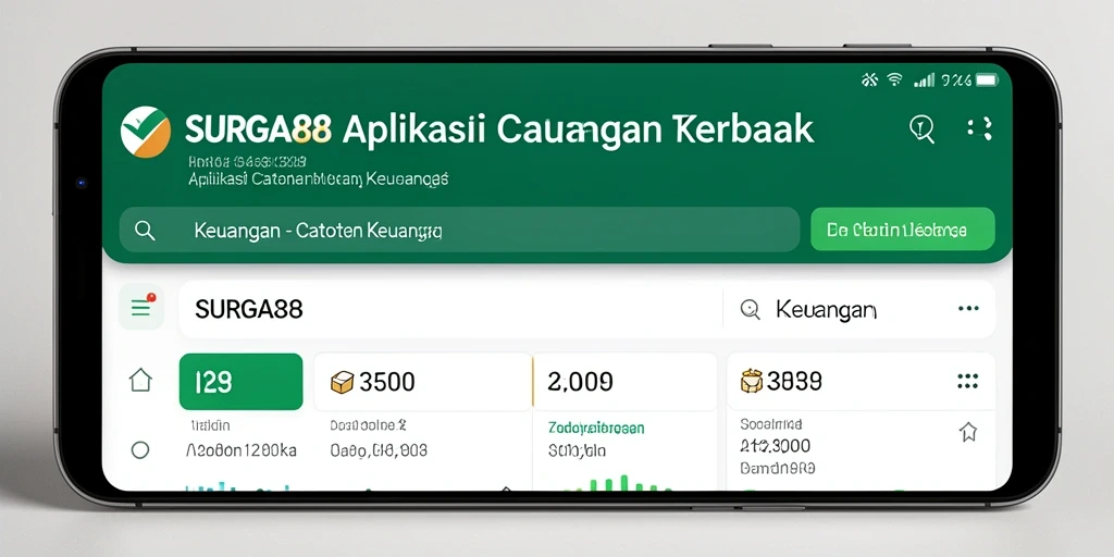 Antarmuka aplikasi SURGA88 untuk catatan keuangan yang mudah digunakan.