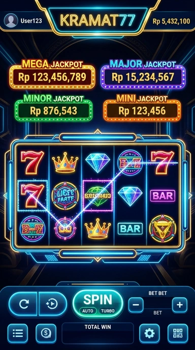 kramat77 tampilan beranda